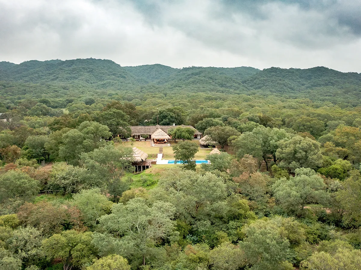 Santiago del Estero lodge nestled in lush green hills with pool Santiago del Estero lodge nestled in lush green hills with pool